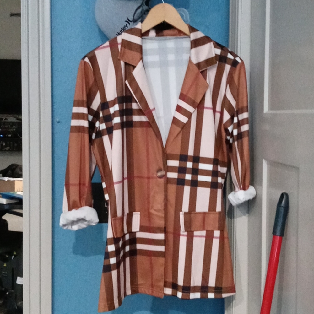 Plaid blazer